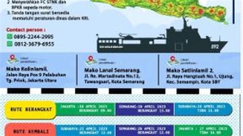 Syarat Dan Rute Perjalanan Mudik Gratis Dengan Kapal Perang Tni Al