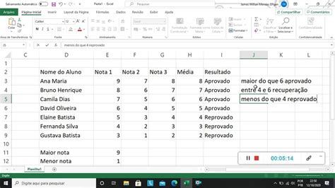 Excel aula 6 função SE YouTube