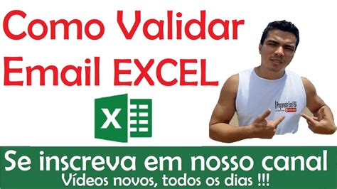 Como Validar Email No Excel YouTube