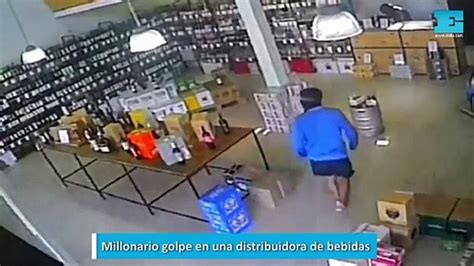 Millonario golpe en una distribuidora de bebidas Vídeo Dailymotion