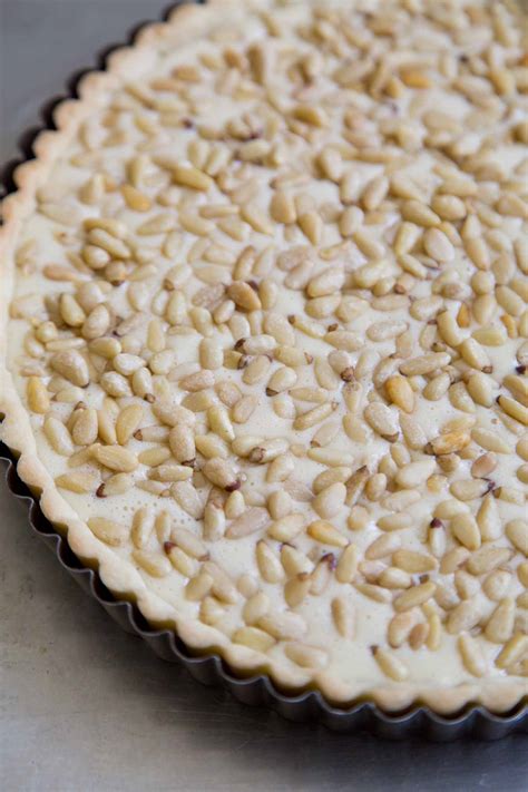 Almond Pine Nut Tart The Little Epicurean