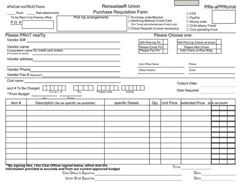 Free Printable Requisition Form Templates [pdf Excel] Recruitment