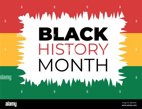 Black History Month Template Hand Drawn Cartoon Flat Background