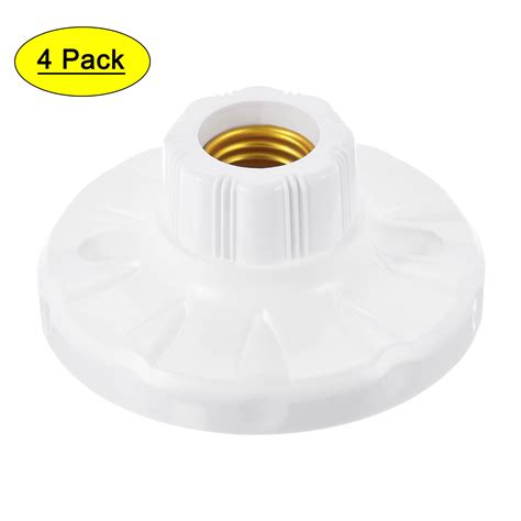 Uxcell X Mm Screw Base Bulb Holder E E Lamp Sockets White