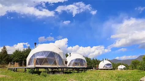 Luxury Pvc Waterproof Hotel Clear Glamping Geodesic Dome Tent With