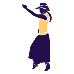 Tanzpose Land Dame Silhouette PNG Und SVG Design Für T Shirts