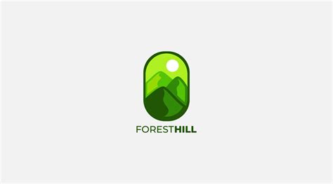 Forest hill Logo Design vector icon Inspiration 14816914 Vector Art at Vecteezy