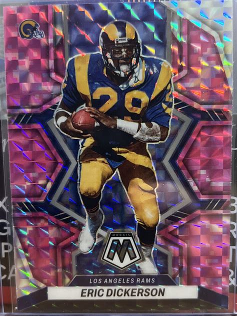 2022 Panini Mosaic Eric Dickerson Pink Camo Mosaic Prizm 114 EBay