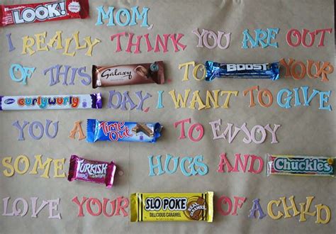 Mother S Day Candy Bar Poem Just Short Of Crazy