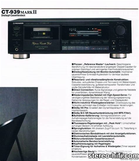 Pioneer CT-939mkII - stereo-hifi