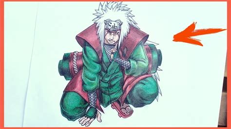 Como Desenhar O Jiraiya Naruto Shippuden YouTube