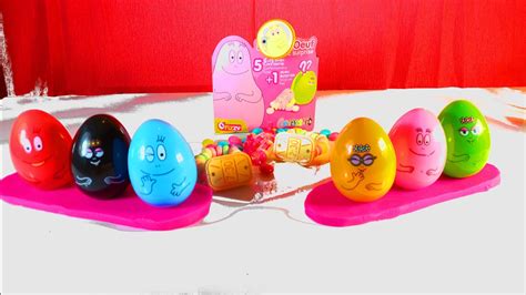 Play Learn Colors With Barbapapa Surprise Eggs Talk Animation Mr