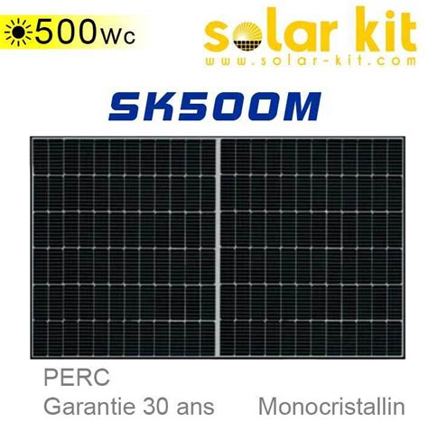 Panneau Solaire 500Wc Monocristallin Haut Rendement