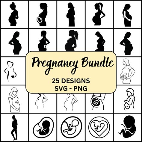 Pregnant Woman Svg Pregnant Svg Pregnancy Svg Pregnancy Svg Bundle