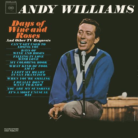 Andy Williams – Days of Wine and Roses Lyrics | Genius Lyrics