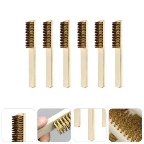 6 PCS DRAHTBÜRSTE Holz Kratz Drahtbürsten Rostentfernungsbürste