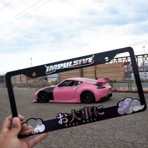 Chrome Stay Safe License Frames Jdm Plate Frame Anime Car Etsy