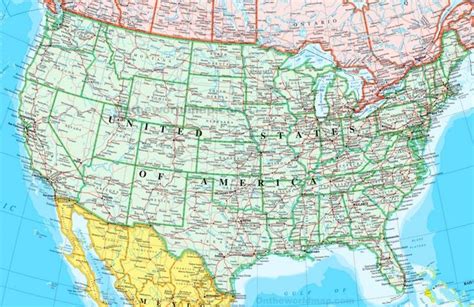 Map Of Usa With States And Cities Usa Map United States Map Map