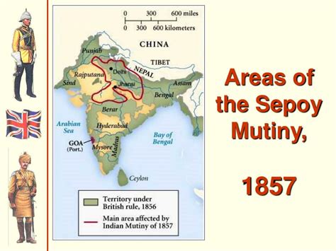 Sepoy Mutiny Map