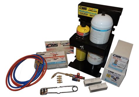 Model O Lead Welding Kit With Large Oxygen Cylinder