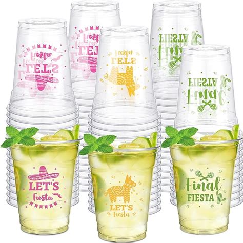 Amazon Silifine Pcs Oz Fiesta Cups Mexican Cups Plastic