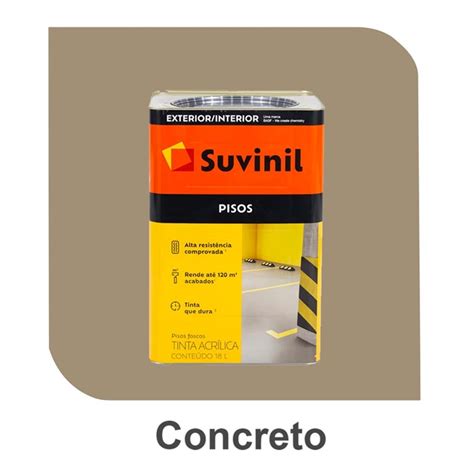 Suvinil Piso L Concreto Tinta Acr Lica Piso Concreto L Suvinil