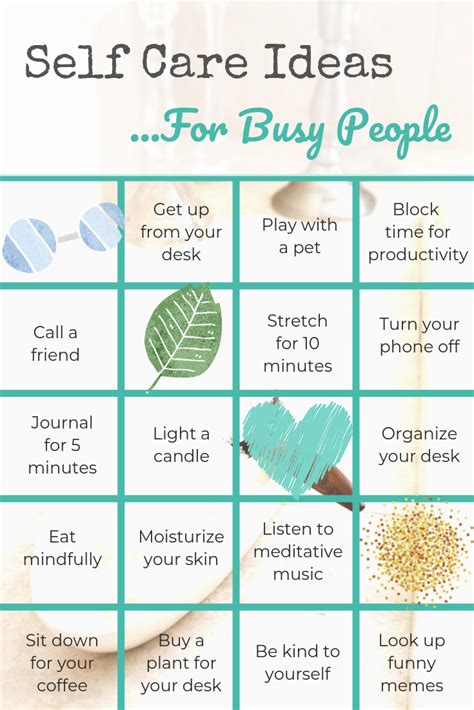 Self Care Guide For Extremely Busy People Tips Alison S Notebook