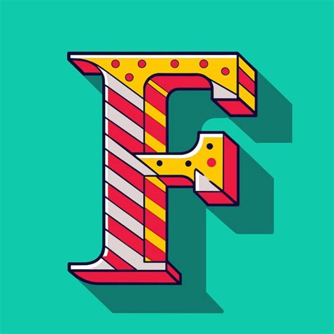 Letter F Vector Illustration Premium AI Generated Vector