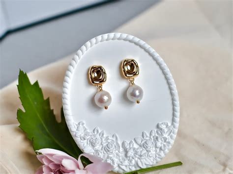 Freshwater Pearl Earrings Folksy