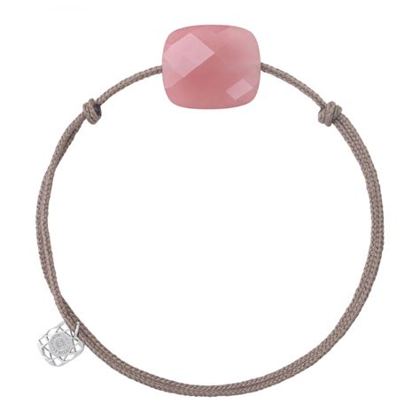 Bracelet Morganne Bello Friandise Coussin Oversize Guava Quartz Cordon