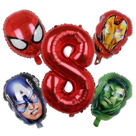 Ballons Super H Ros Marvel En Aluminium D Coration De F Te D