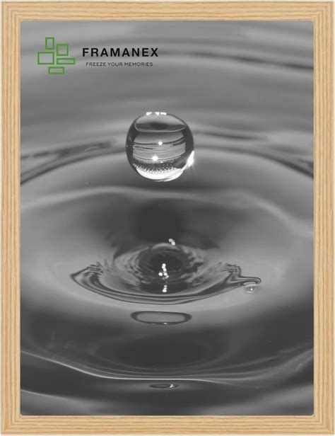 Framanex Modern Dome Shape Frames Oak Colour X Cm Picture Photo