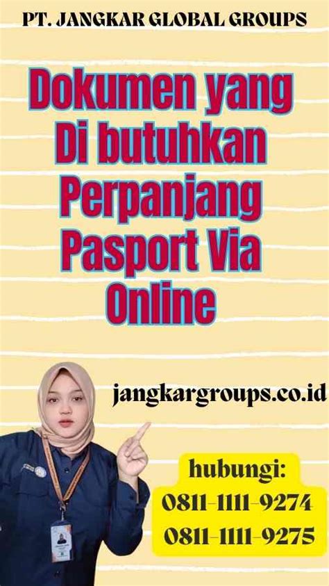 Perpanjang Pasport Via Online Mudah Dan Praktis Jangkar Global Groups