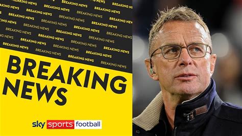 Ralf Rangnick Appointed Man Utd Interim Manager Youtube