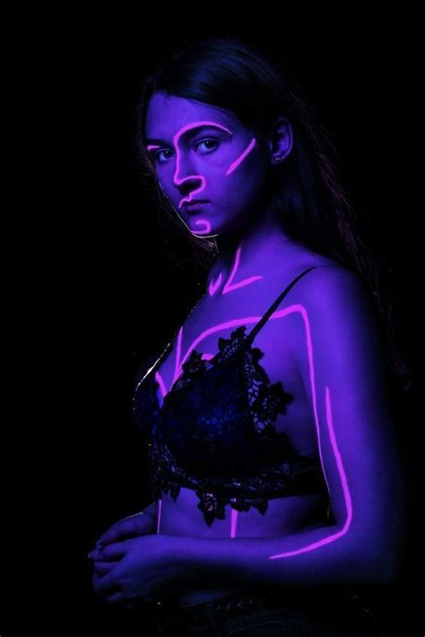 Neon Face Paint Uv Body Paint Face And Body Paint Face And Body Black Light Makeup Dark