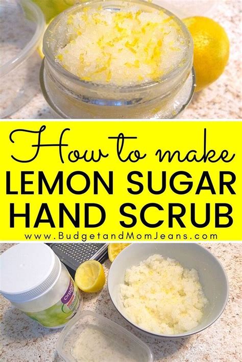 Lemon Sugar Scrub Tutorial Hand Exfoliant For Diy Manicure Sugar Hand Scrub Hand Scrub Diy