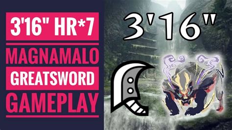 Mh Rise Sunbreak Hr Magnamalo Greatsword Gameplay