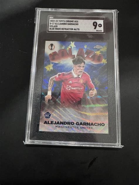 Topps Chrome Ucc Alejandro Garnacho Rookie Golazo Rc Blue