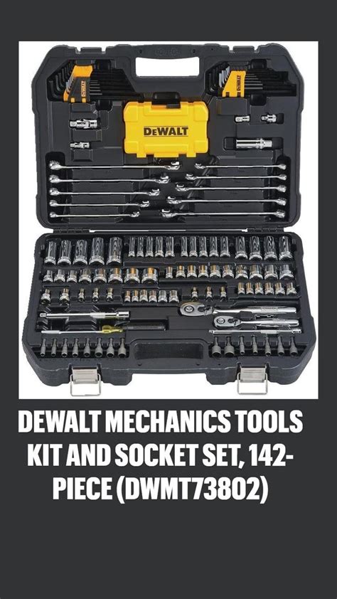 Dewalt Mechanics Tools Kit And Socket Set Piece Dwmt