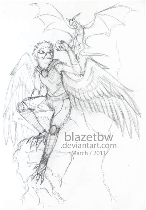 Cape Wings Sketch By Blazetbw On Deviantart