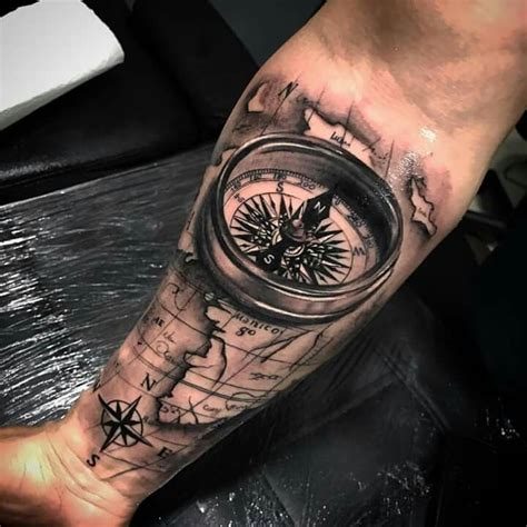 Pin On Tattoos Compass Tattoo Tattoos Tattoos For Guys