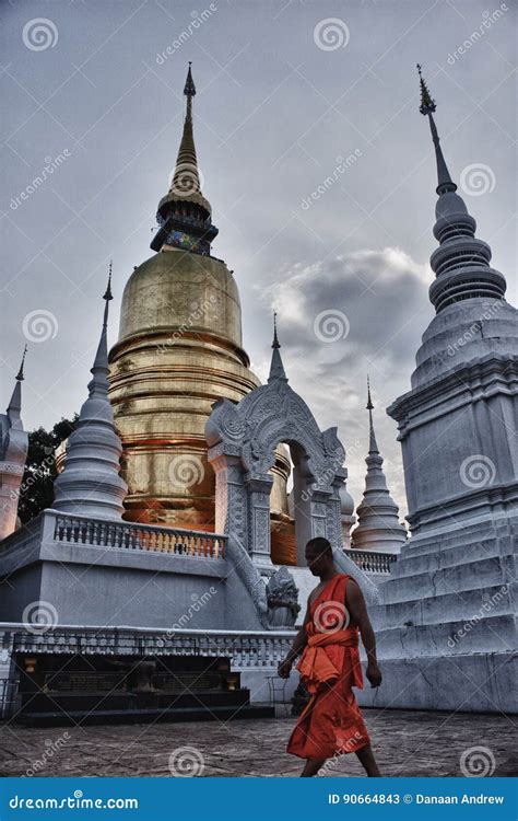 Wat Suan Dok Editorial Stock Photo Image Of Lanna Monk