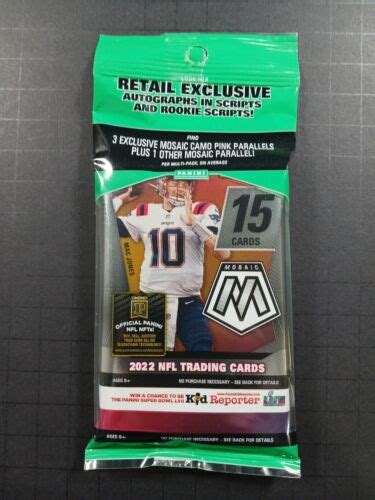 2022 Panini Mosaic NFL Football Cello Pack Brock Purdy RC Factory