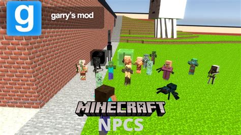 Gmod Mod Reviews Minecraft Vanilla Modded Mobs Snpcs Part 1 Youtube