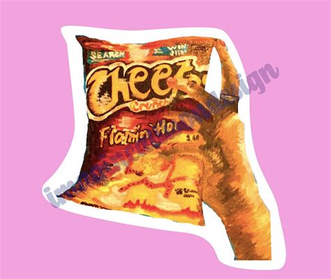 Flaming Hot Cheetos 3 In Sticker Etsy