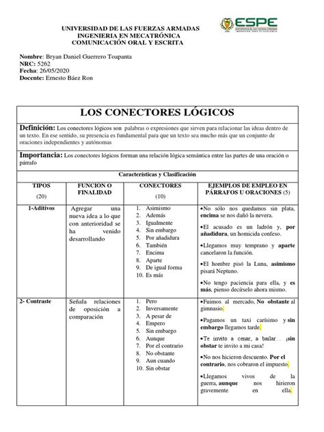 Conectores Lógicos | PDF