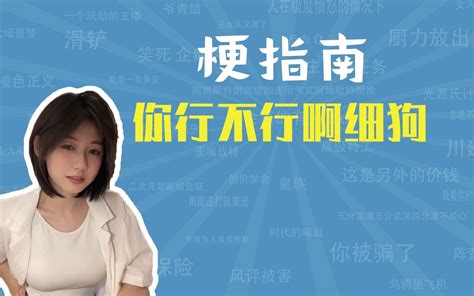 你行不行啊细狗是什么梗【梗指南】 哔哩哔哩