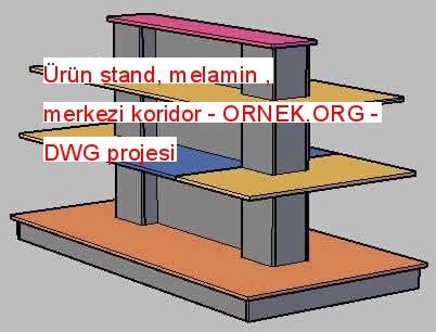 Proje Sitesi R N Stand Melamin Merkezi Koridor Autocad Projesi