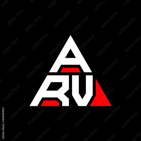 Vetor De Arv Triangle Letter Logo Design With Triangle Shape Arv