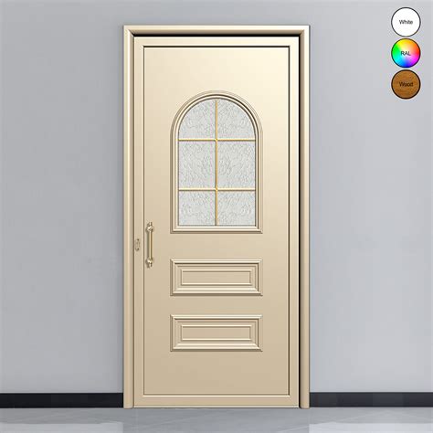 Porte d entrée en aluminium CLASSIC DESIGN 2303 RAL 9001 L 85 cm x